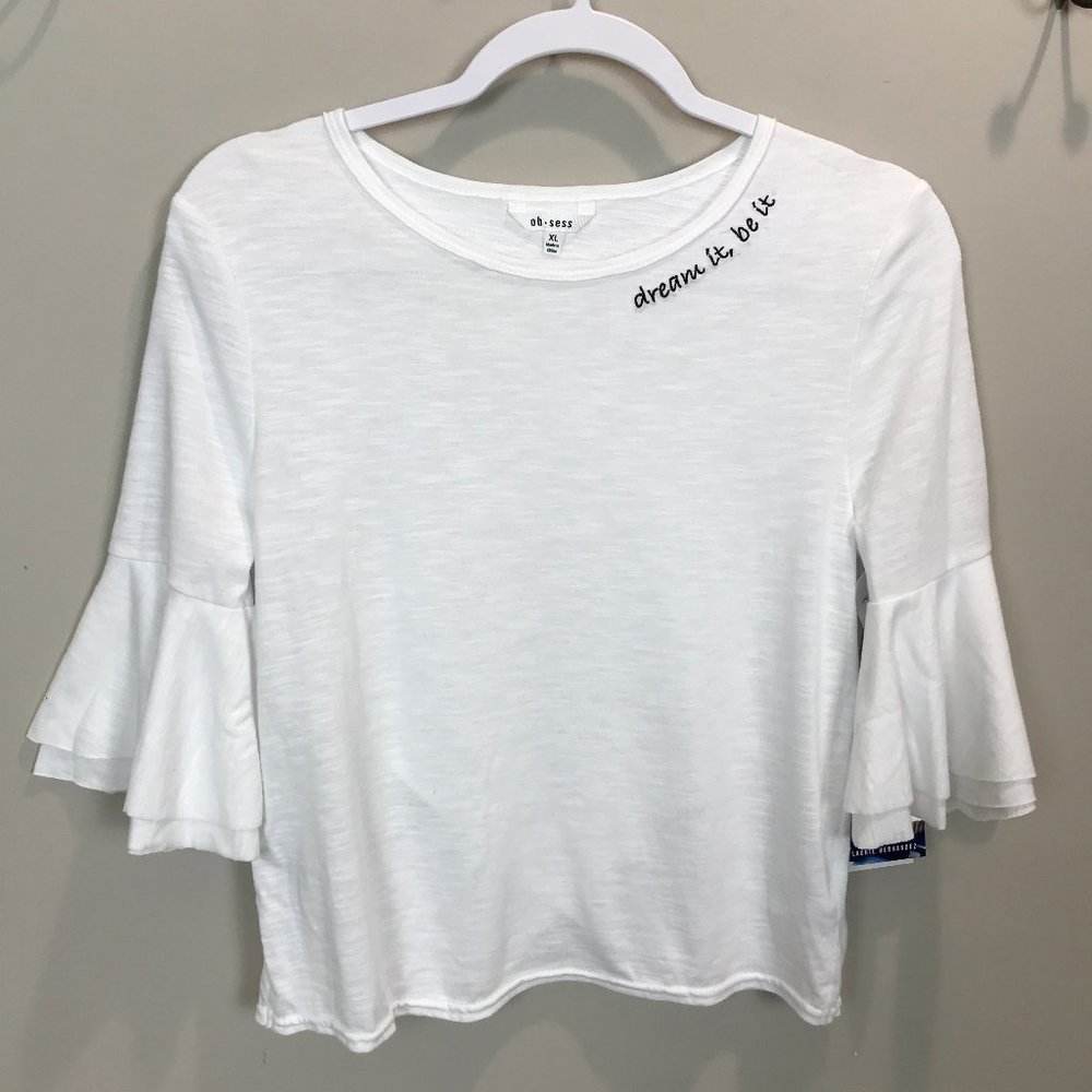 OBSESS by laurie hernandez crop Sz XL NWT